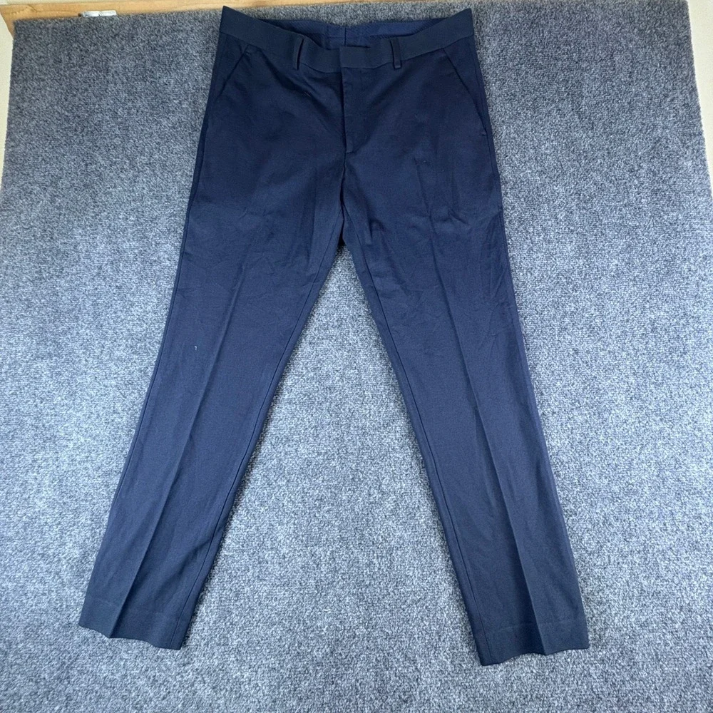 Express Performance Extra Slim Navy Blue Suit Set 38R/32x32 Two Button Stretch